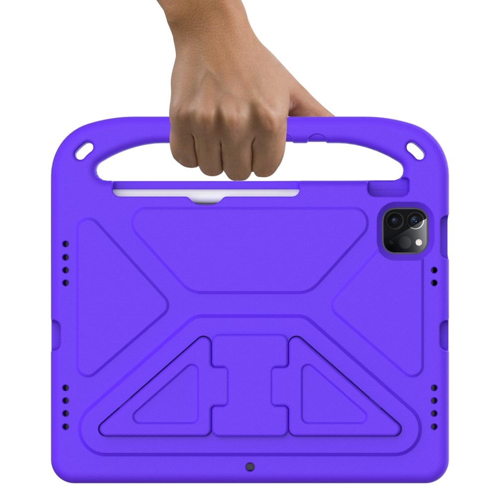 Funda EVA con asa para niños para iPad Pro 11 4th Gen (2022) violeta