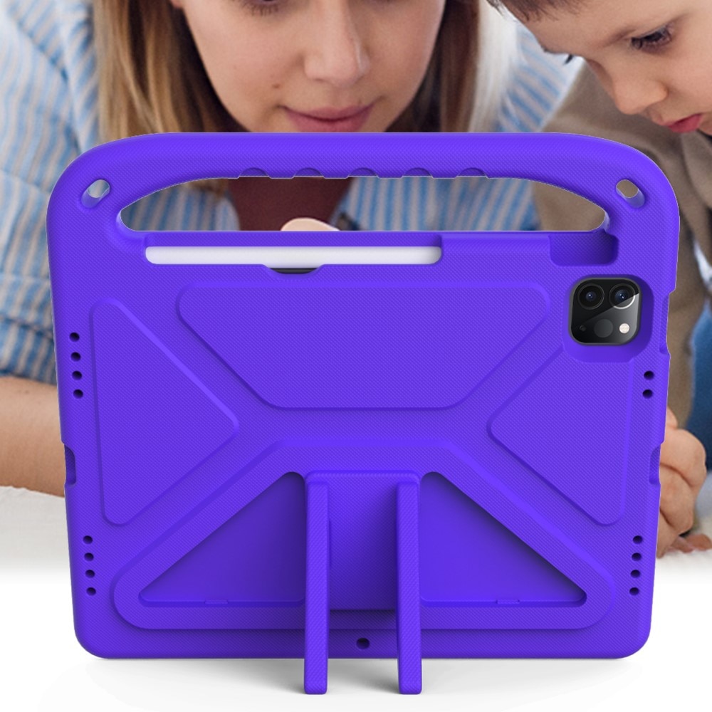 Funda EVA con asa para niños para Apple iPad Pro 11 4th Gen (2022) Púrpura