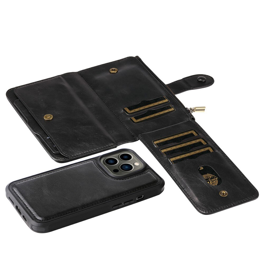 Magnet Leather Multi Wallet iPhone 13 Pro negro