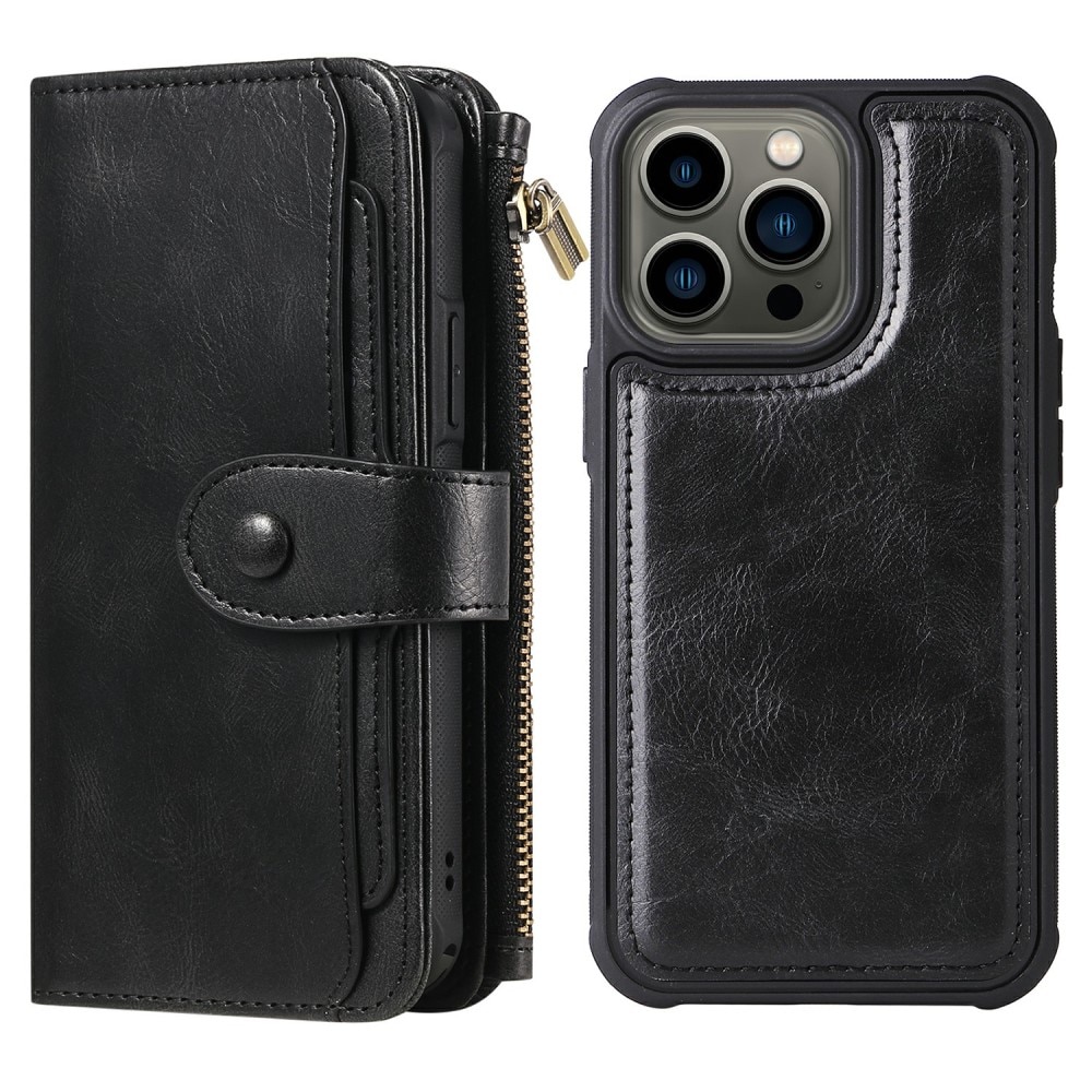 Magnet Leather Multi Wallet iPhone 13 Pro negro