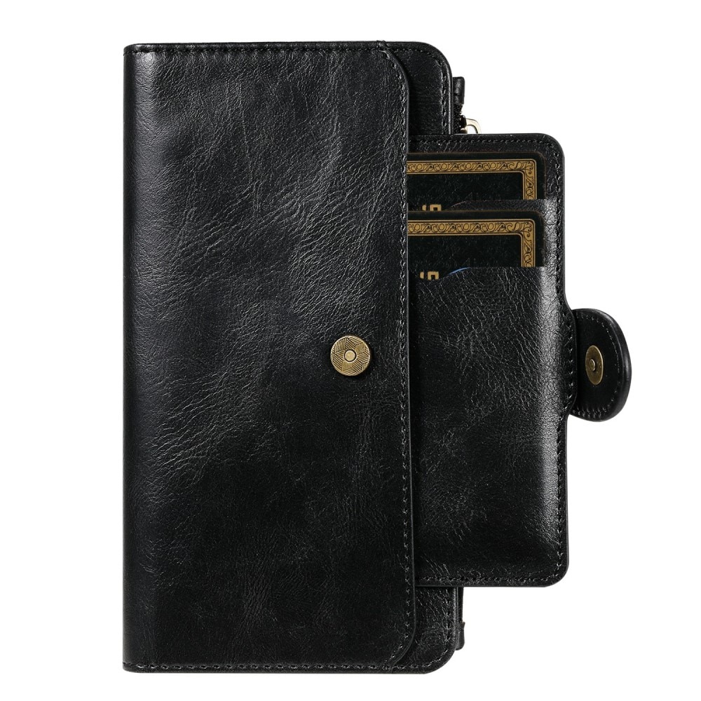 Magnet Leather Multi Wallet iPhone 13 negro