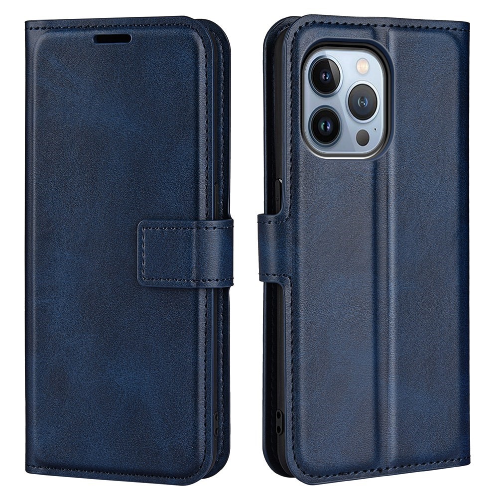 Cartera Leather Wallet iPhone 14 Pro Max Blue