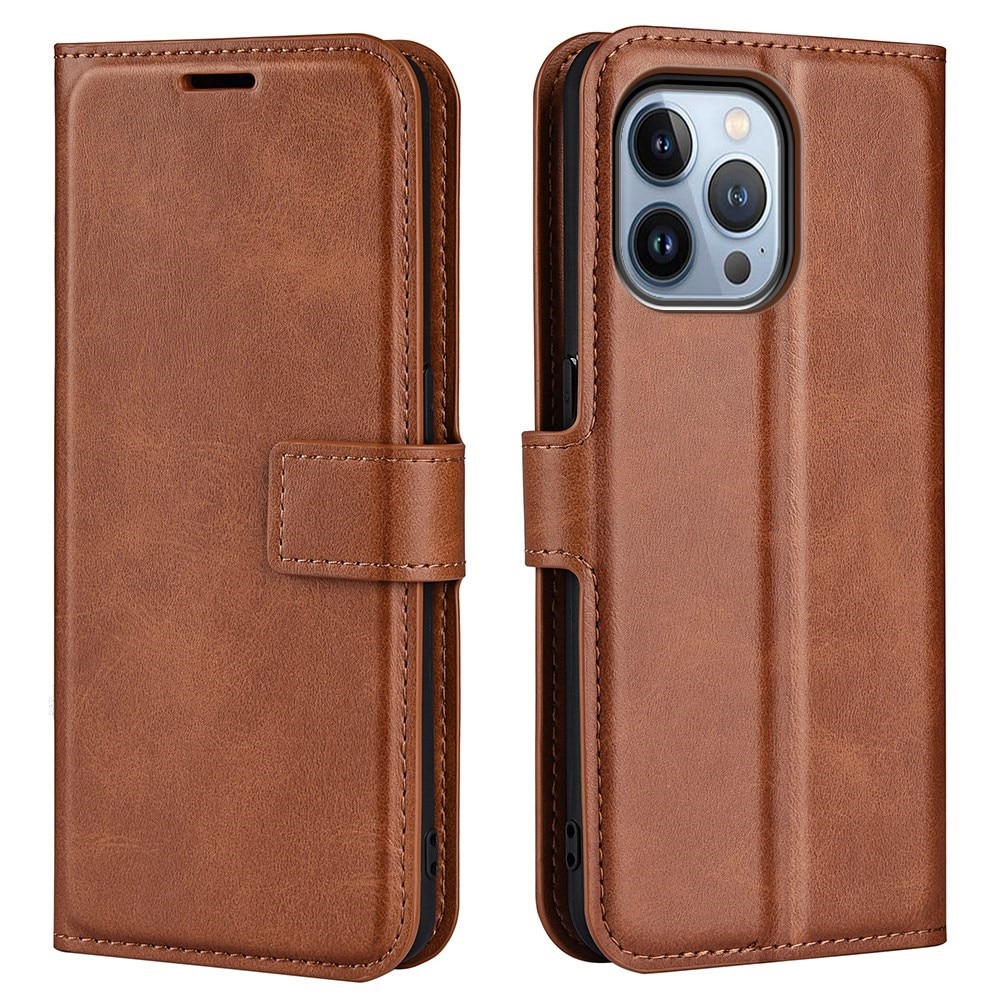 Cartera Leather Wallet iPhone 14 Pro Max Brown