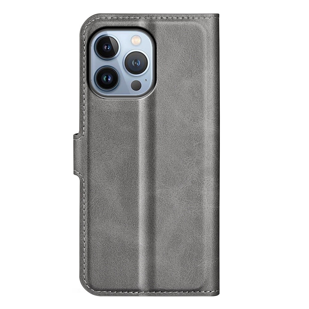 Cartera Leather Wallet iPhone 14 Pro Grey