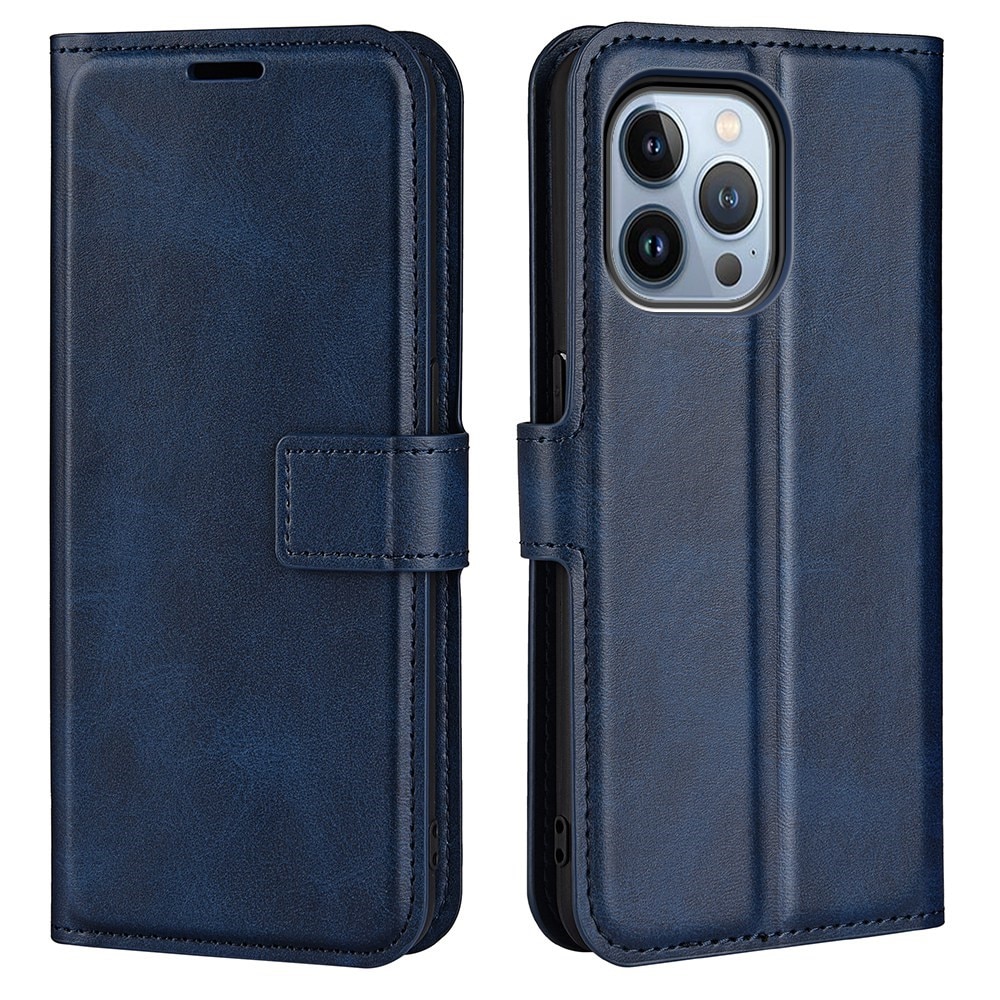 Cartera Leather Wallet iPhone 14 Pro Blue
