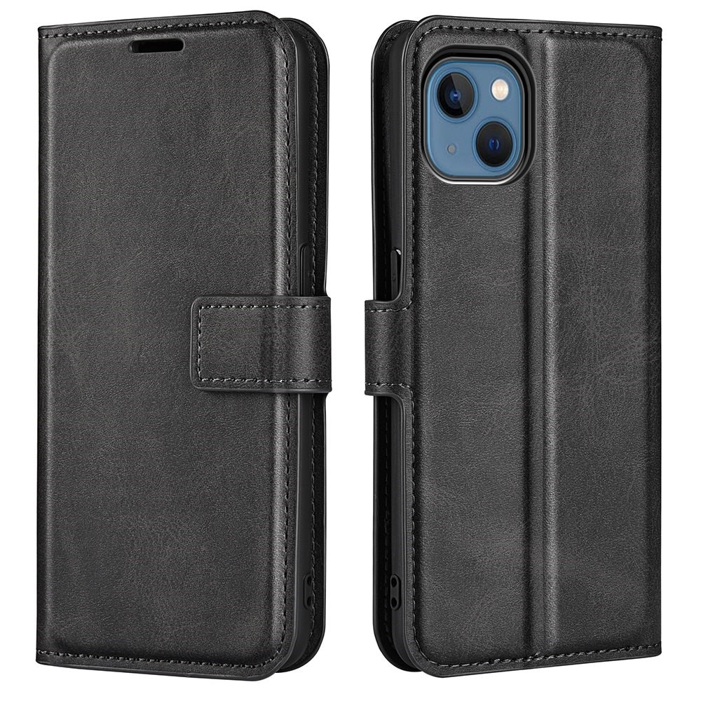 Cartera Leather Wallet iPhone 14 Black