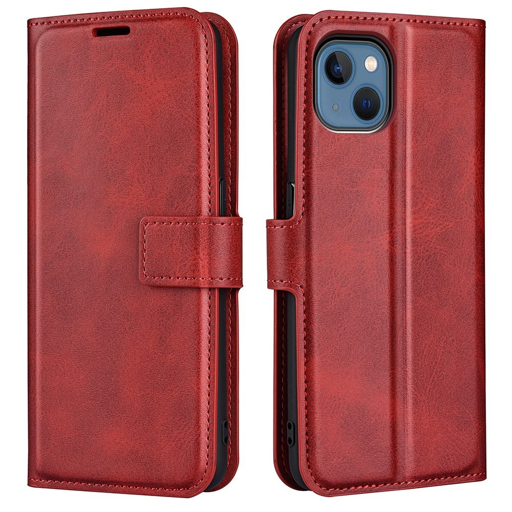 Cartera Leather Wallet iPhone 14 Red