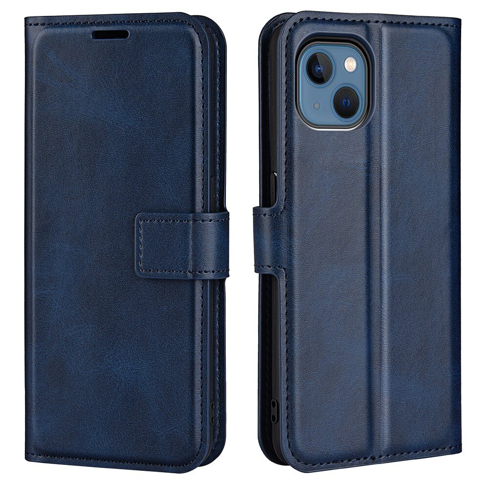 Cartera Leather Wallet iPhone 14 Blue