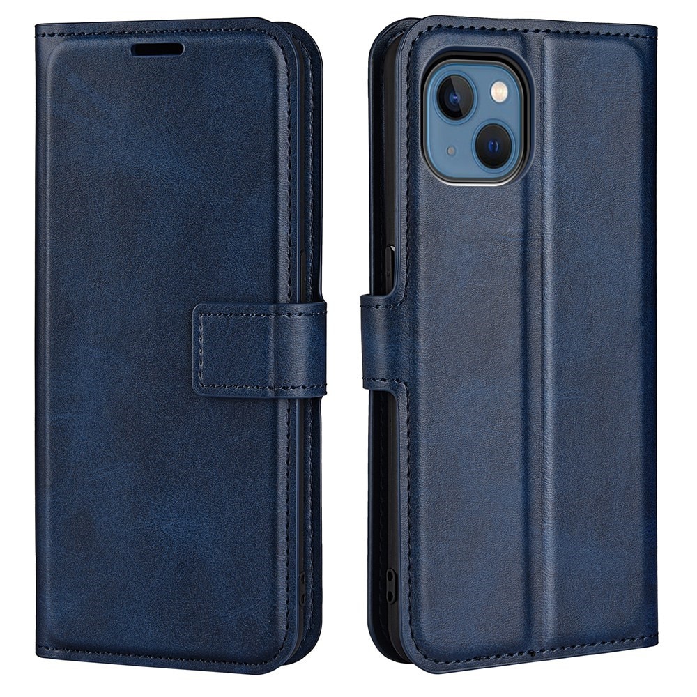 Cartera Leather Wallet iPhone 14 Plus Blue