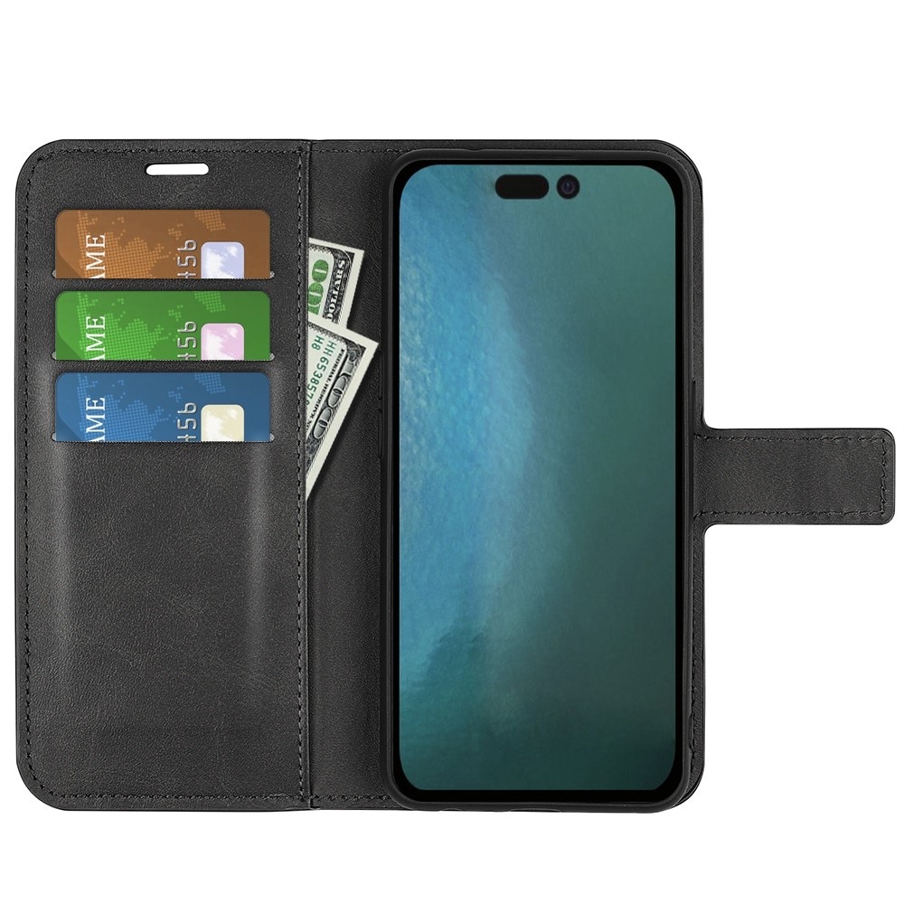 Cartera Leather Wallet iPhone 14 Plus Black