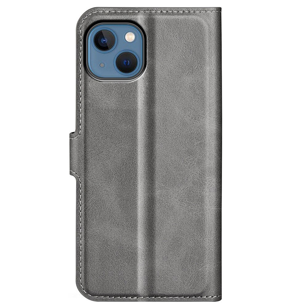 Cartera Leather Wallet iPhone 14 Plus Grey