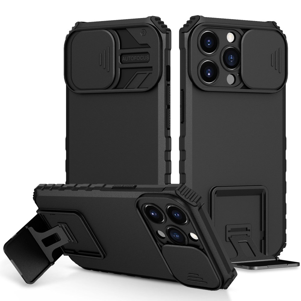 Funda Kickstand con Protector Cámara iPhone 13 Pro Negro - Comprar online