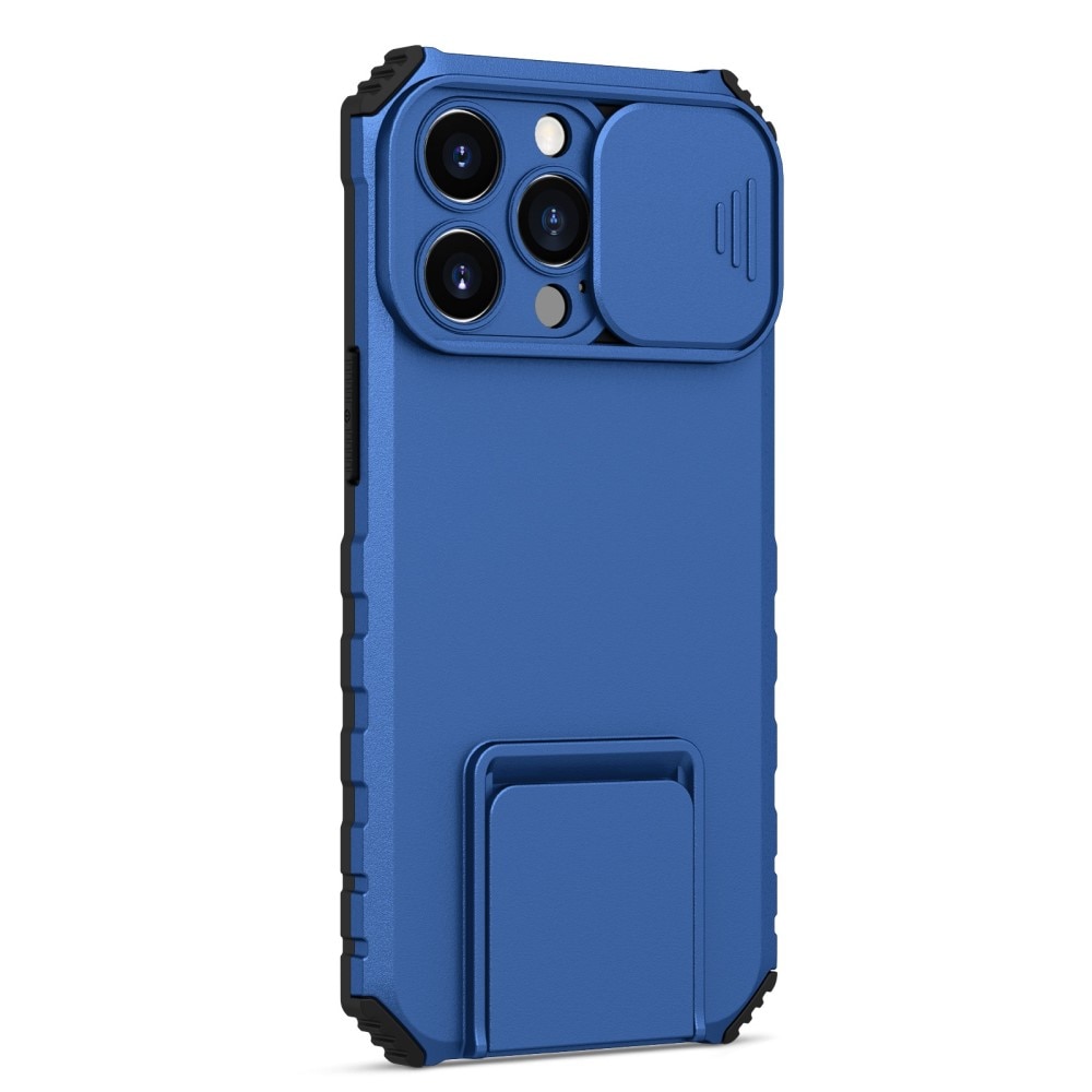 Funda Kickstand con Protector Cámara iPhone 13 Pro Azul