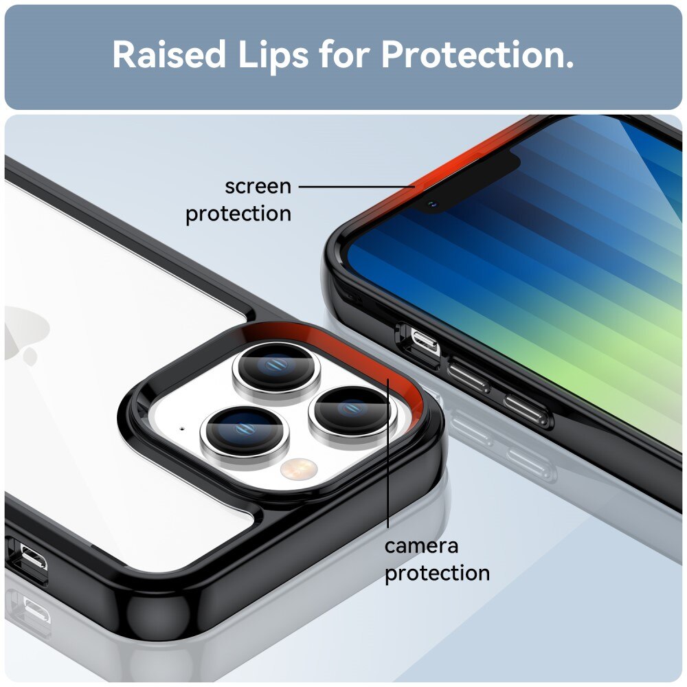 Funda híbrida para iPhone 14 Pro Negro