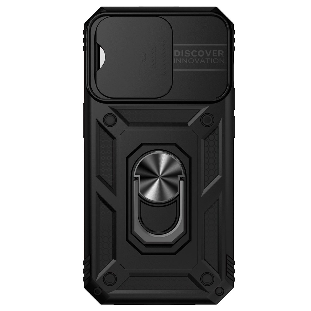 Funda híbrida Ring y Protector Cámara iPhone 14 Pro Negro