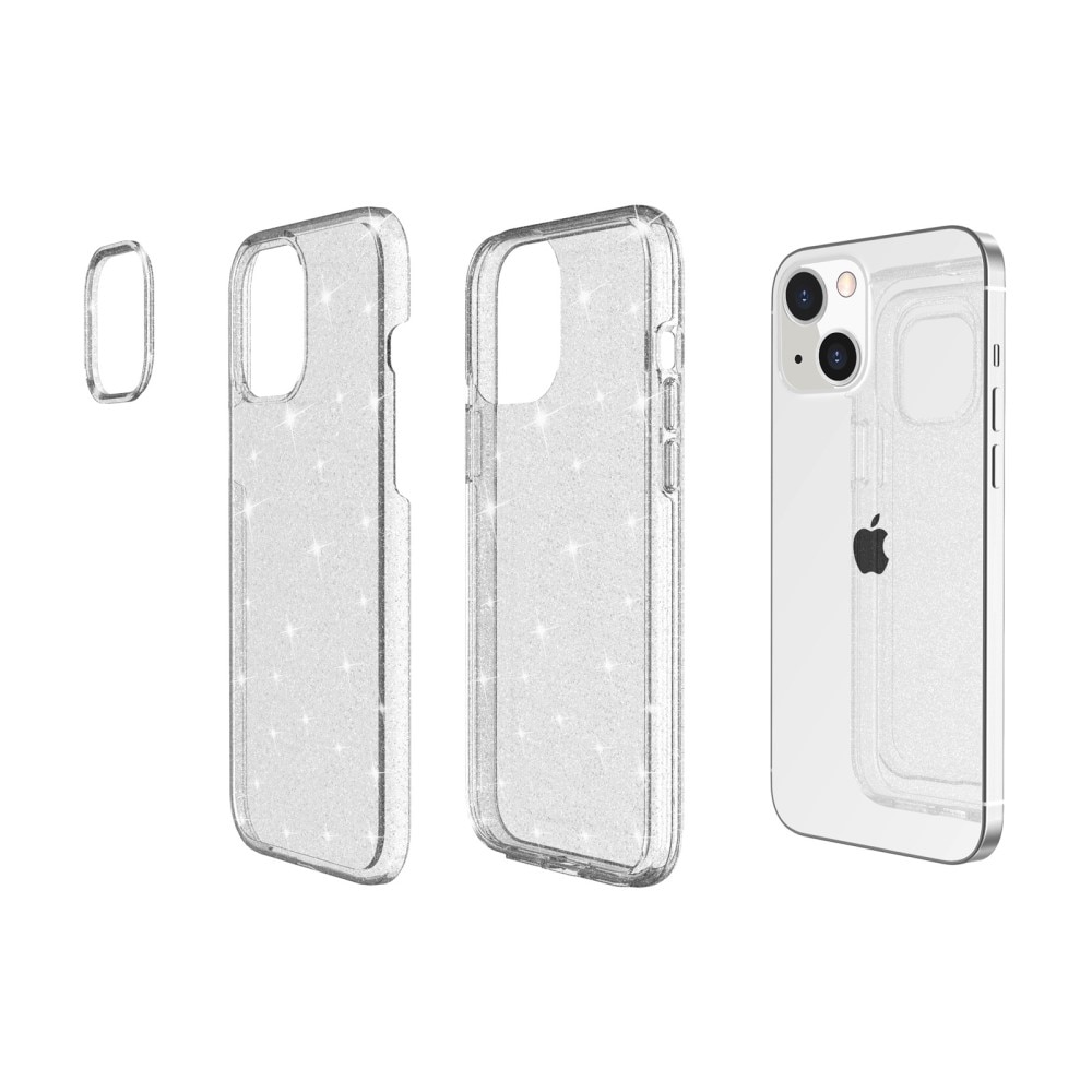 Funda Liquid Glitter iPhone 14 Transparente