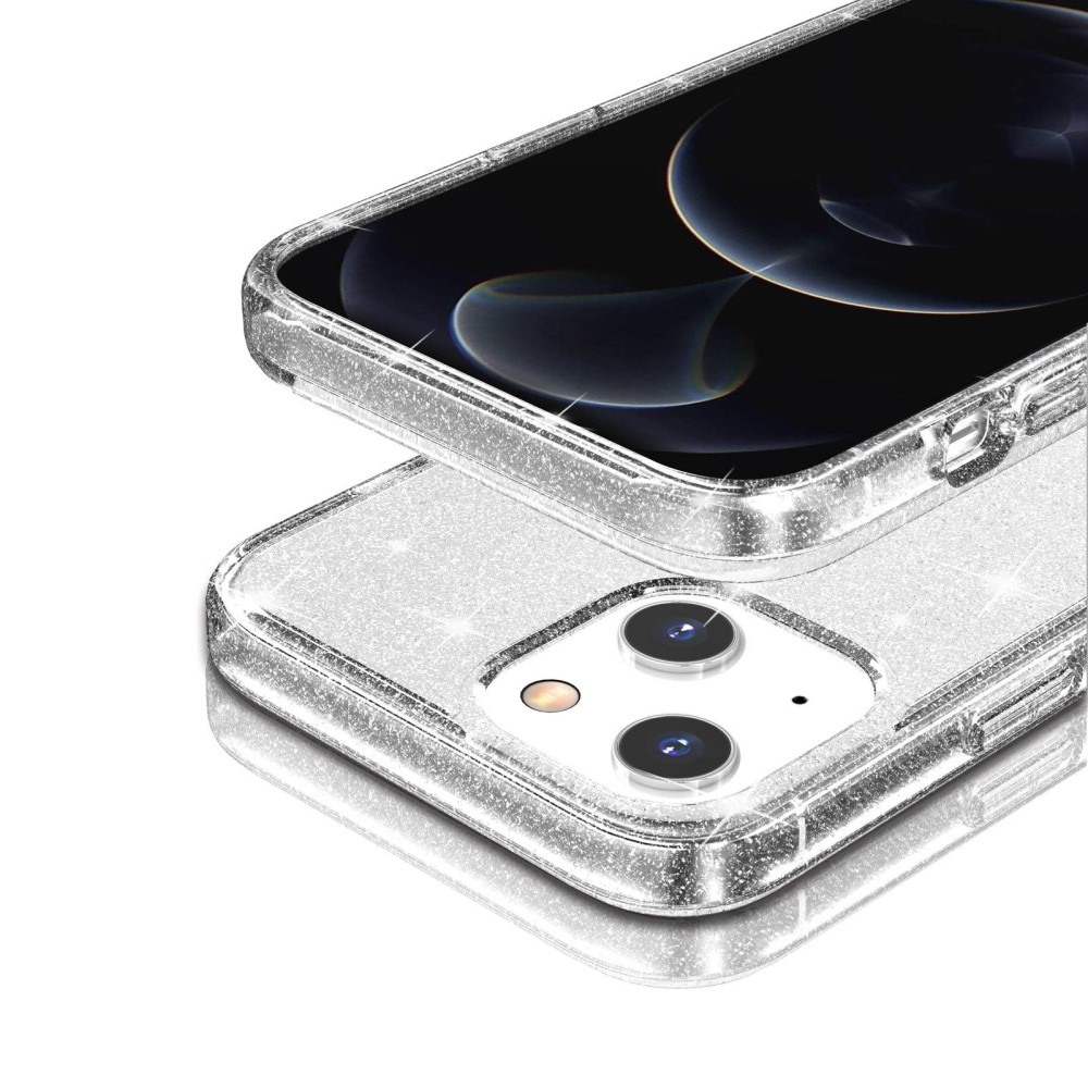 Funda Liquid Glitter iPhone 14 Plus Transparente