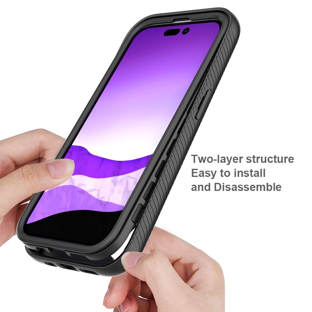 Funda con cobertura total iPhone 14 Pro Negro
