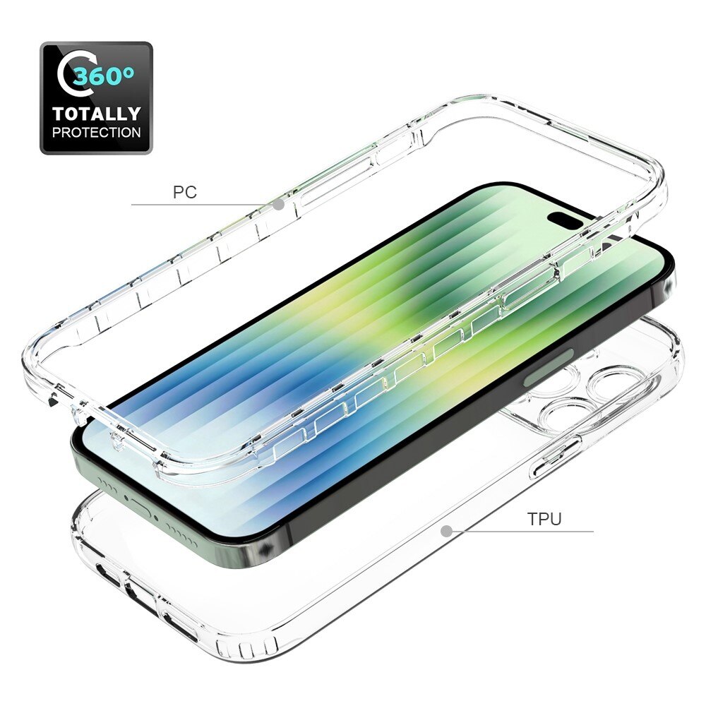 Funda con cobertura total iPhone 14 Pro Max Transparente