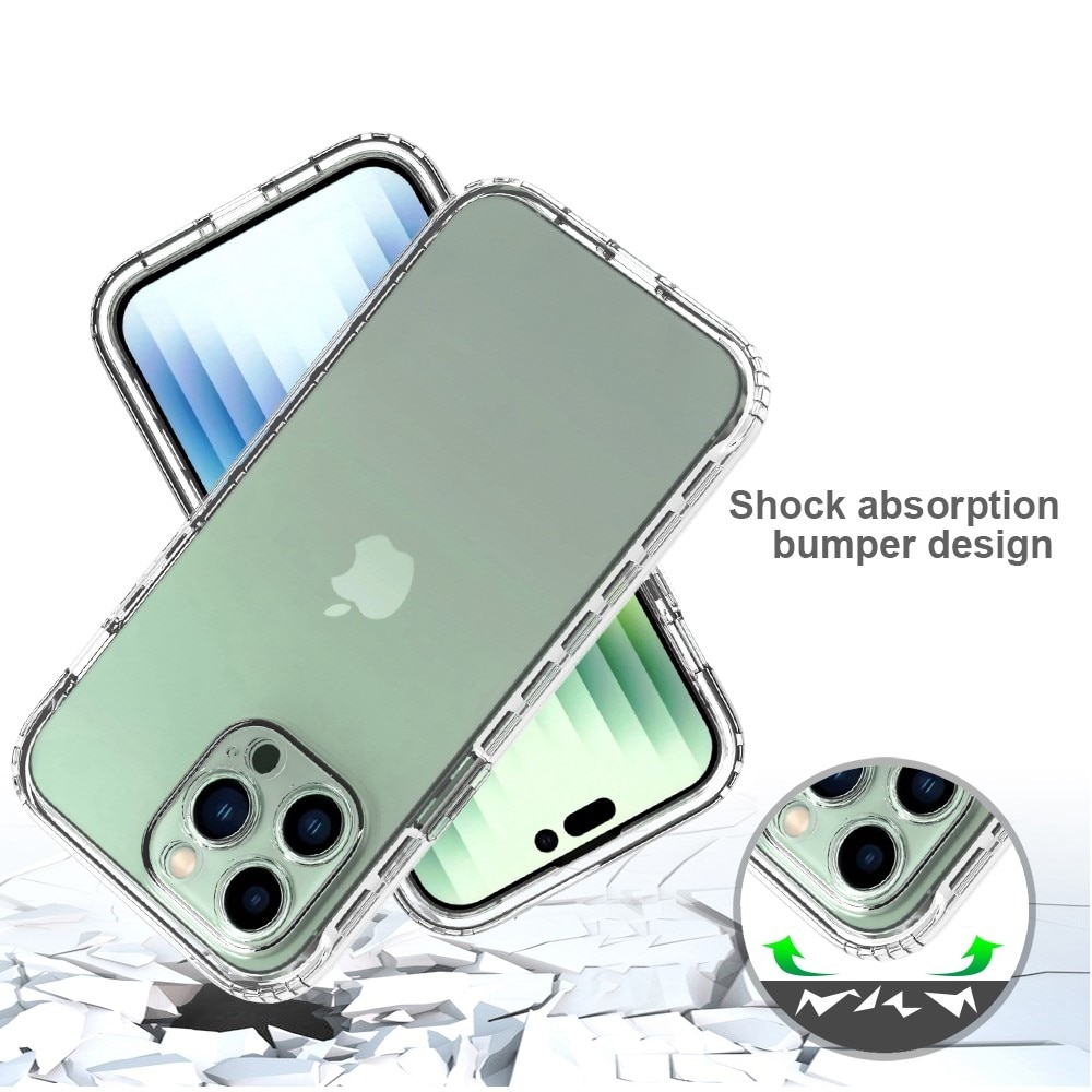 Funda con cobertura total iPhone 14 Pro Max Transparente