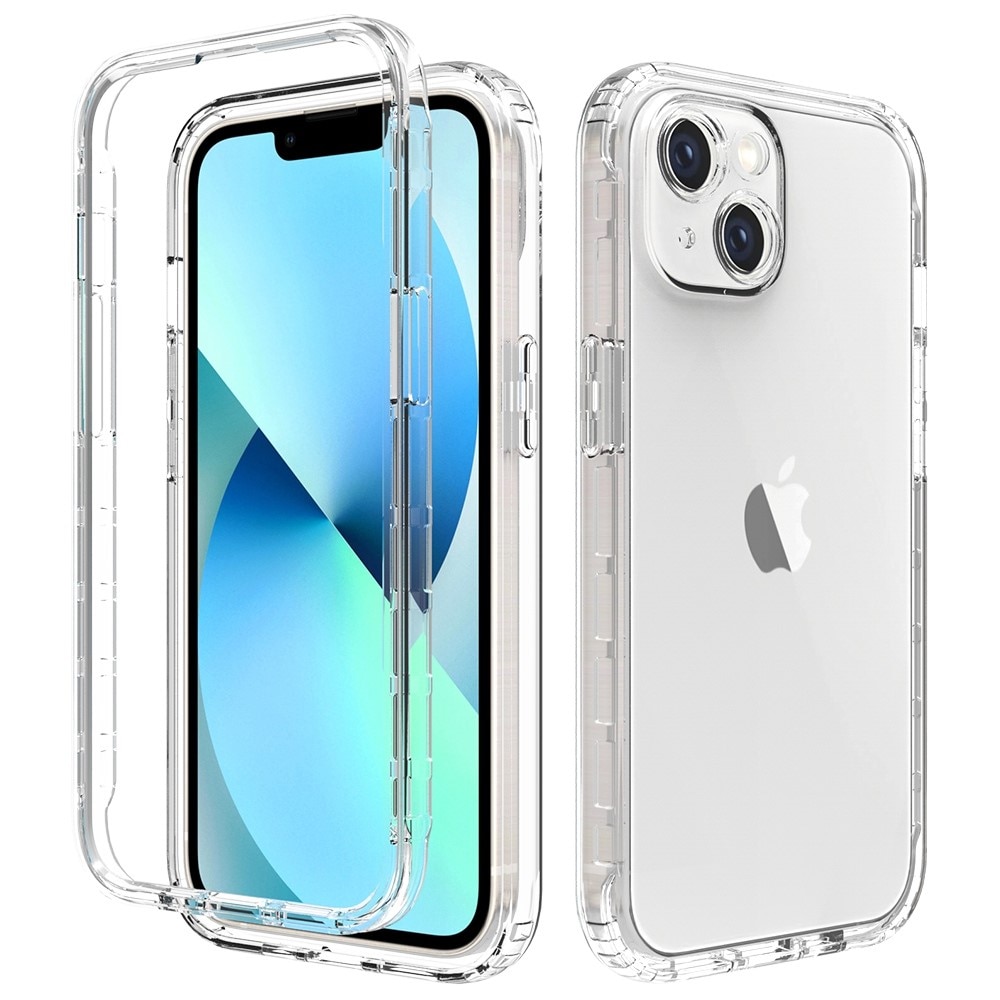 Funda con cobertura total iPhone 14 Transparente