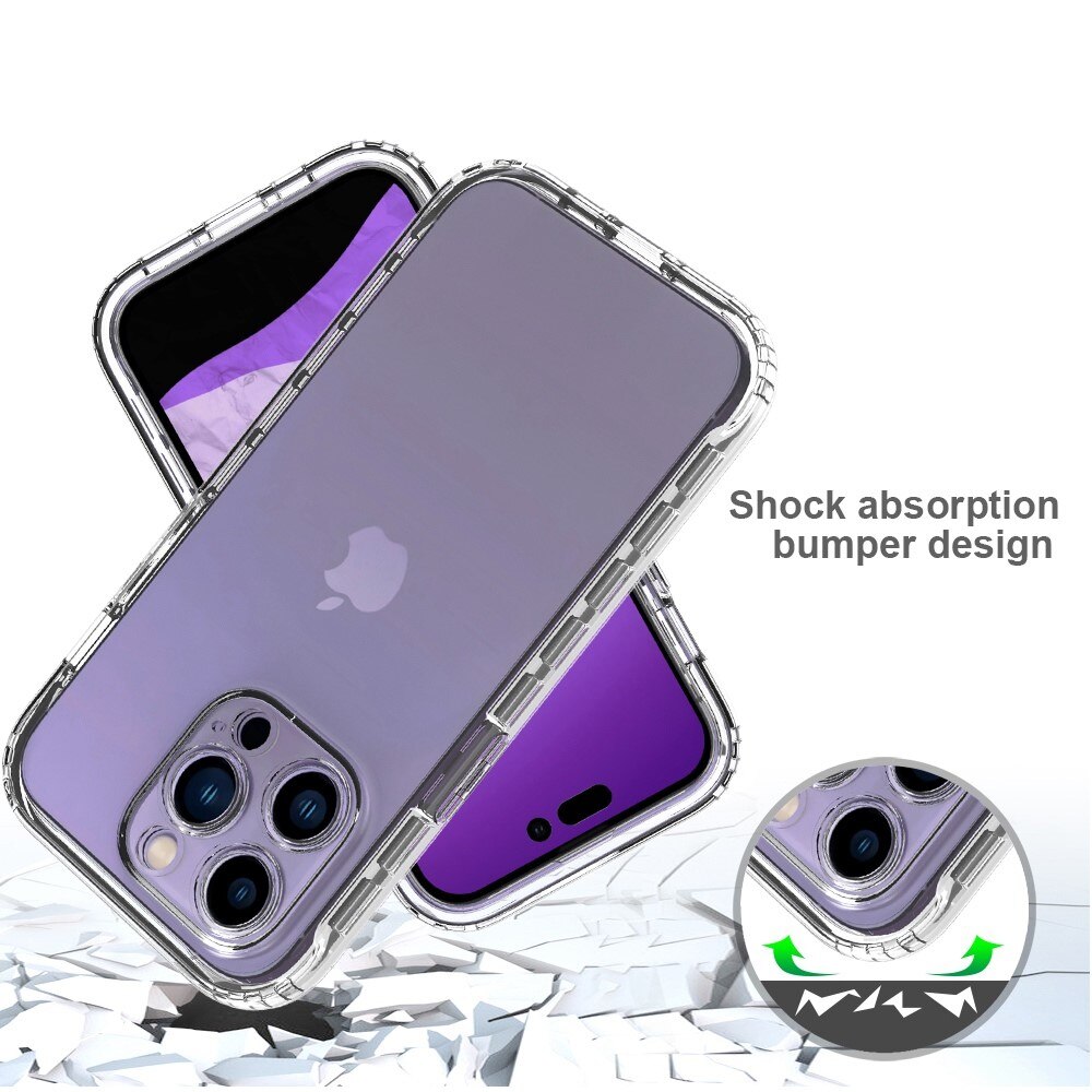 Funda con cobertura total iPhone 14 Pro Transparente