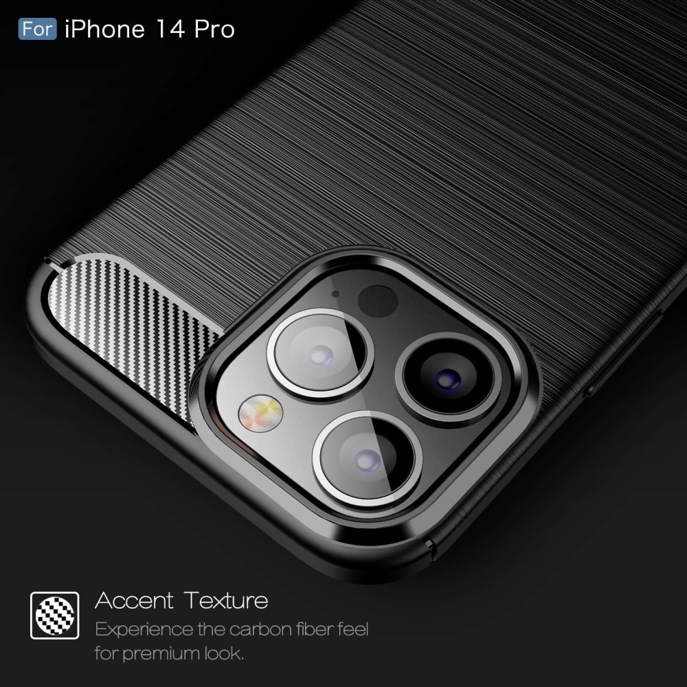 Funda Brushed TPU Case iPhone 14 Pro Black