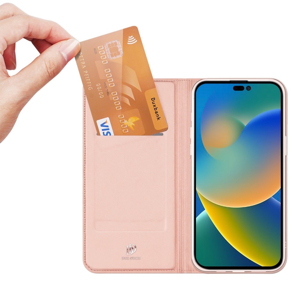 Cartera Skin Pro Series iPhone 14 Pro Rose Gold