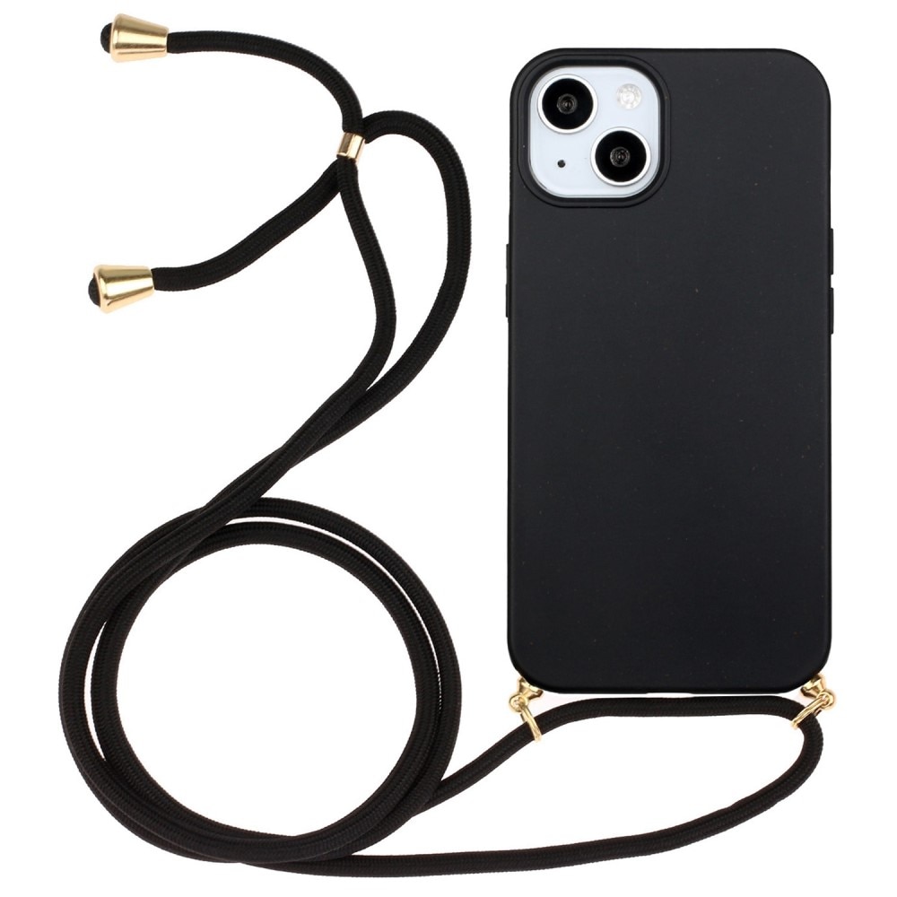 Funda con correa colgante iPhone 14 Plus Negro