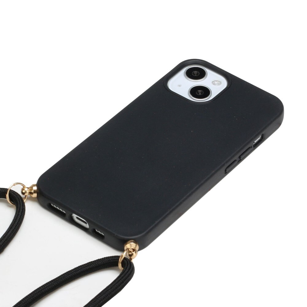 Funda con correa colgante iPhone 14 Plus Negro