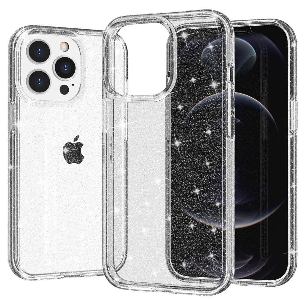 Funda Liquid Glitter iPhone 15 Pro transparente