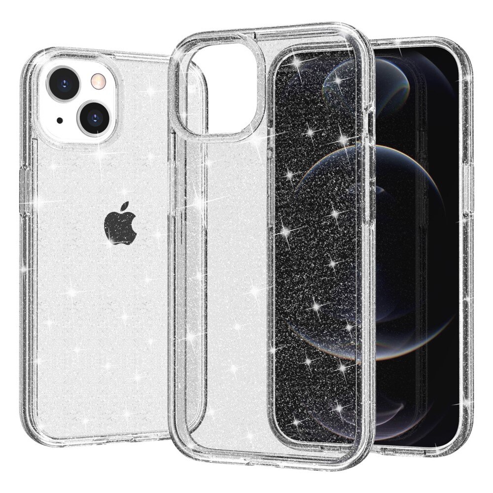 Funda Liquid Glitter iPhone 15 Plus transparente