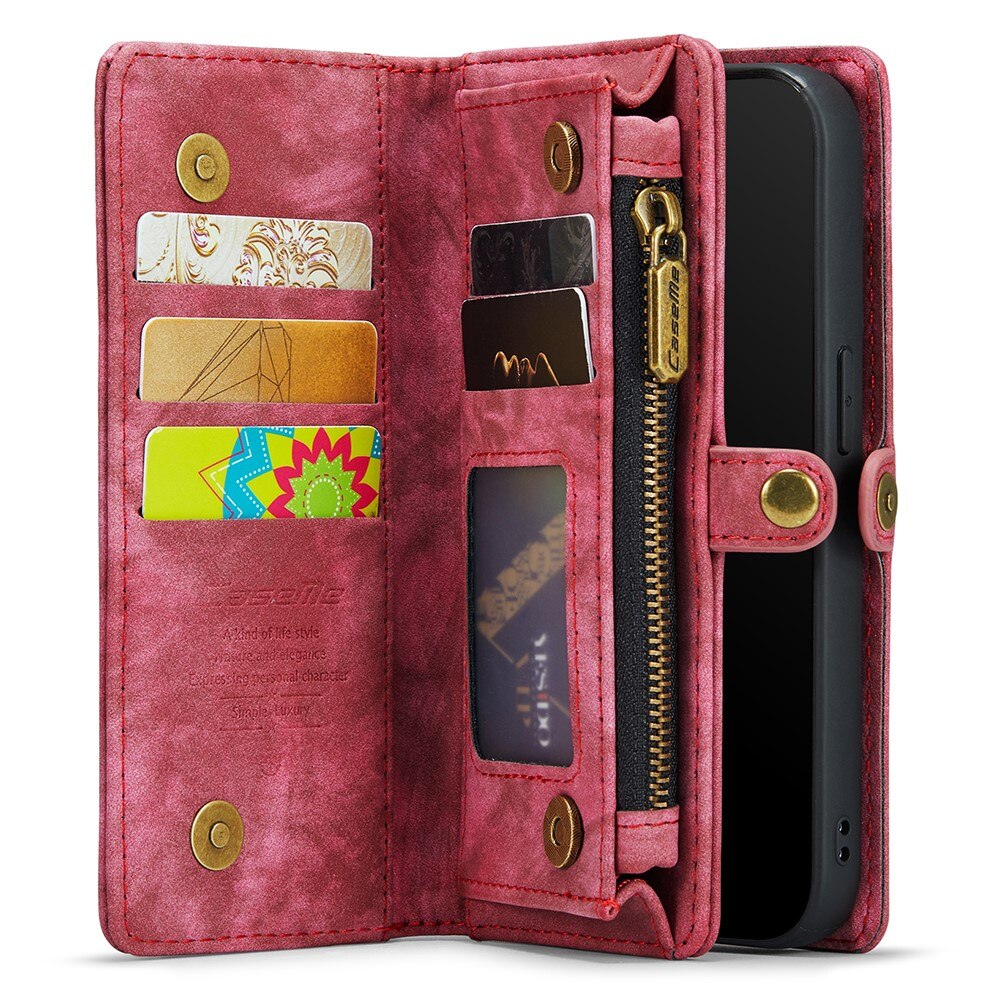Cartera Multi-Slot iPhone 7 Plus/iPhone 8 Plus Rojo
