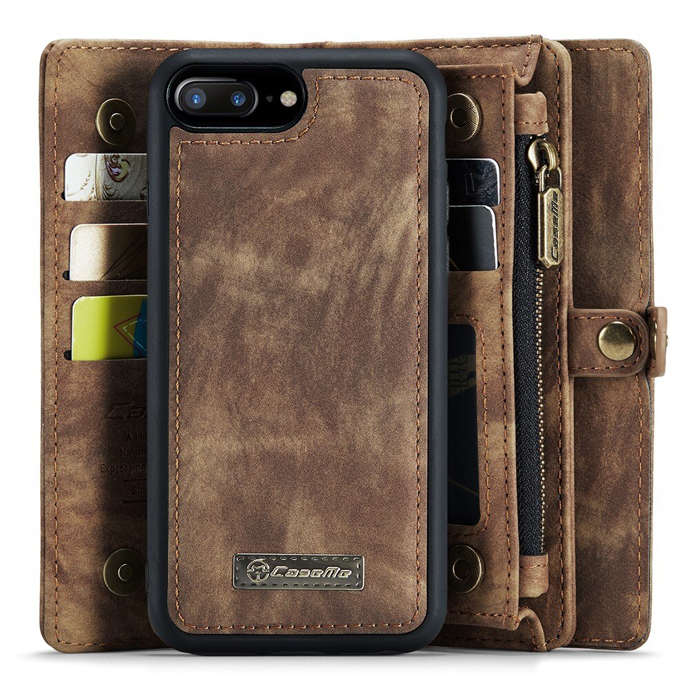 Cartera Multi-Slot iPhone 7 Plus/iPhone 8 Plus Marrón
