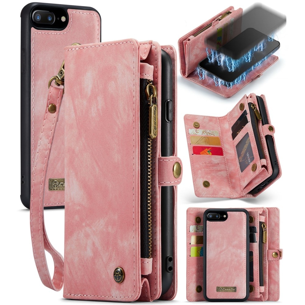 Cartera Multi-Slot iPhone 7 Plus/8 Plus rosado