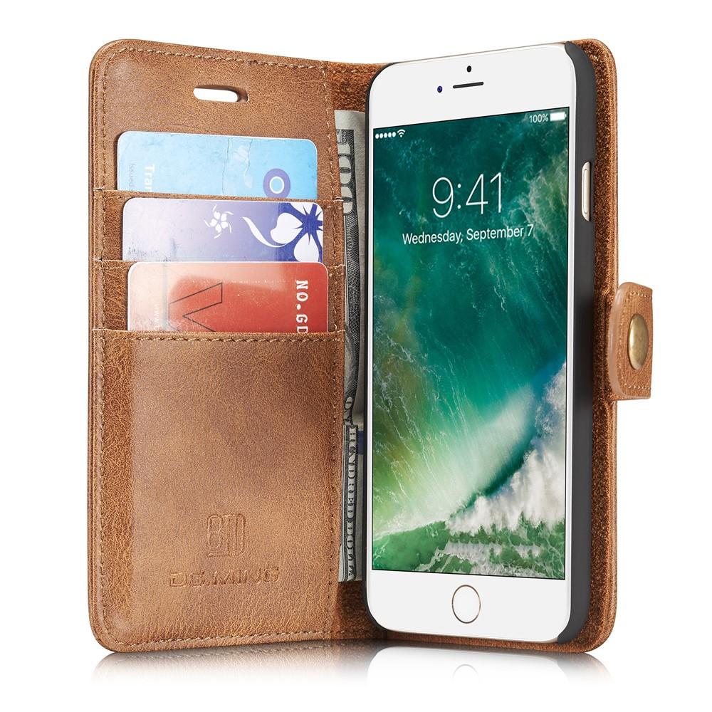 Cartera Magnet Wallet iPhone 8 Cognac