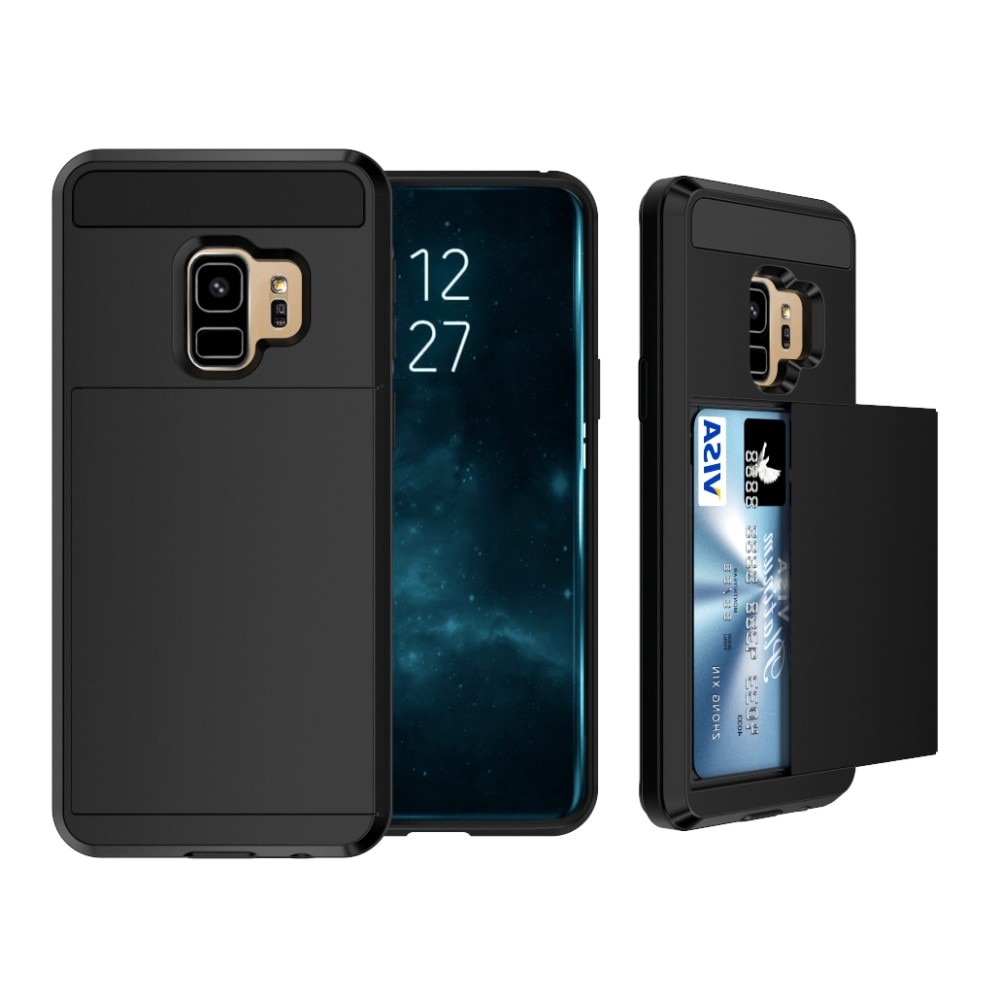 Funda con ranura para tarjetas Samsung Galaxy S9 Negro