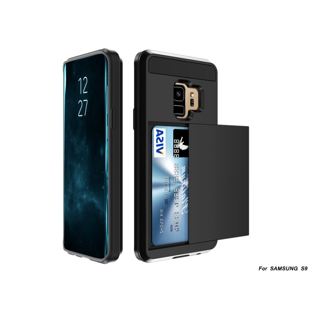 Funda con ranura para tarjetas Samsung Galaxy S9 Negro