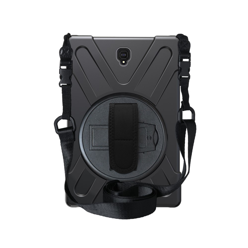 Funda híbrida a prueba de golpes Correa el hombro Samsung Galaxy Tab S4 10.5 negro