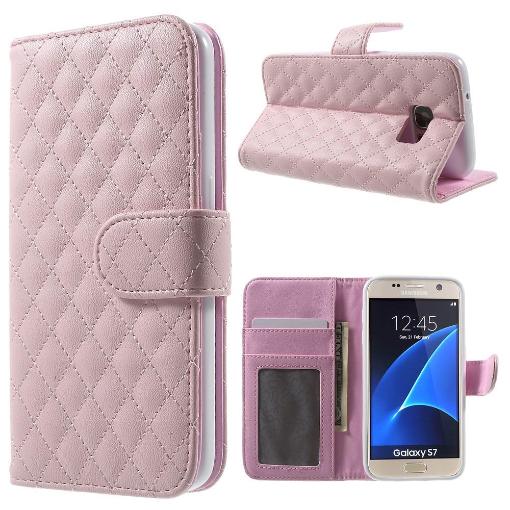 Cartera Samsung Galaxy S7 Rosa Acolchado