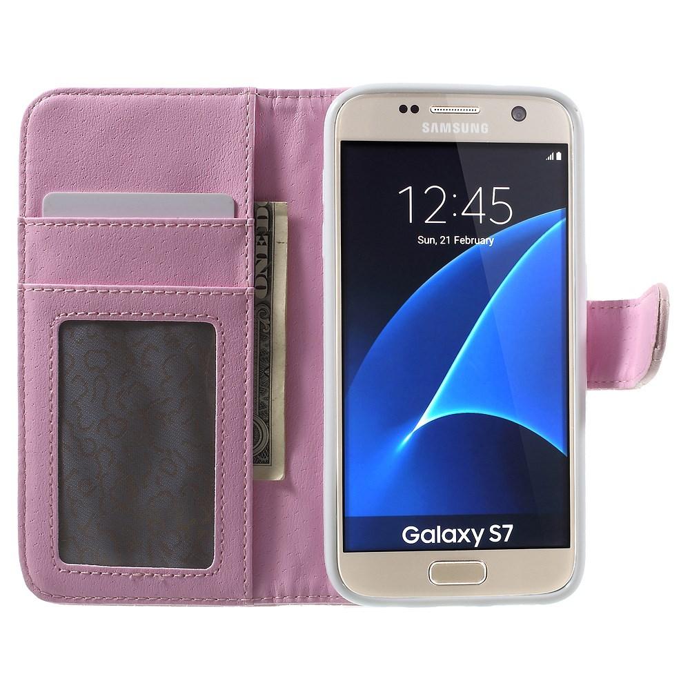 Cartera Samsung Galaxy S7 Rosa Acolchado