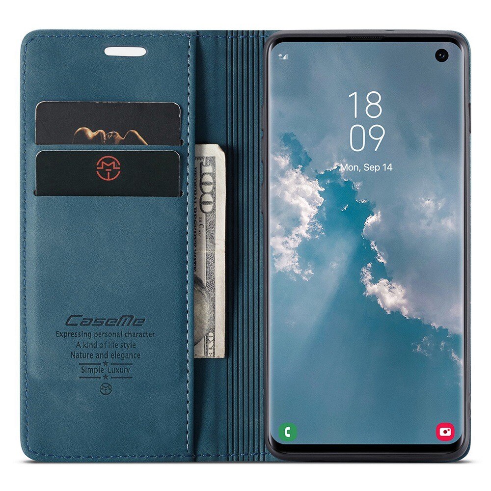 Funda delgada con solapa Samsung Galaxy S10 azul