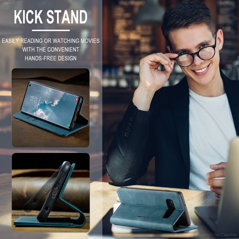 Funda delgada con solapa Samsung Galaxy S10 Azul