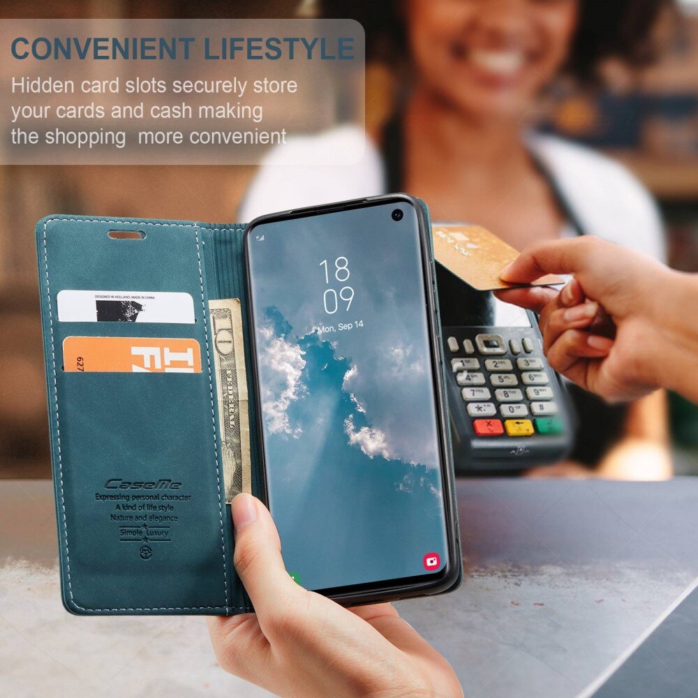 Funda delgada con solapa Samsung Galaxy S10 Azul