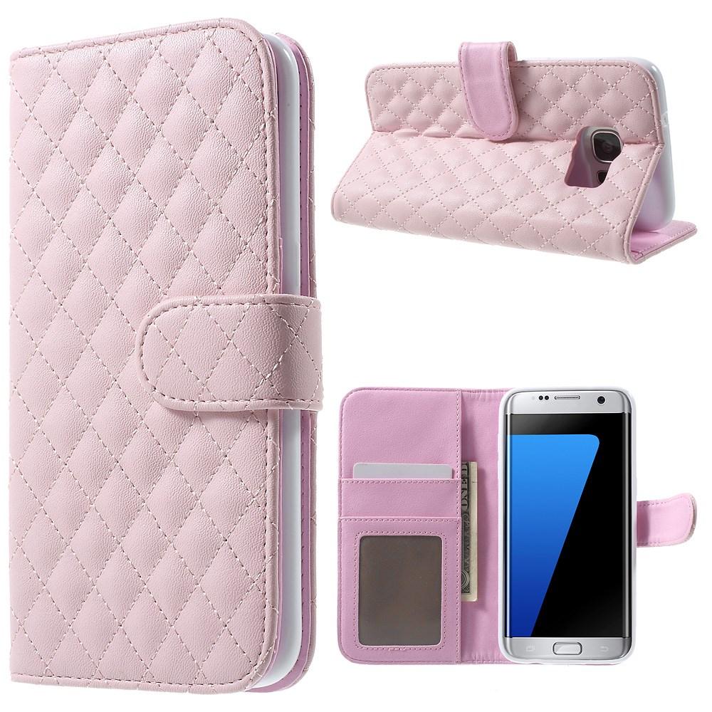 Cartera Samsung Galaxy S7 Edge Rosa Acolchado