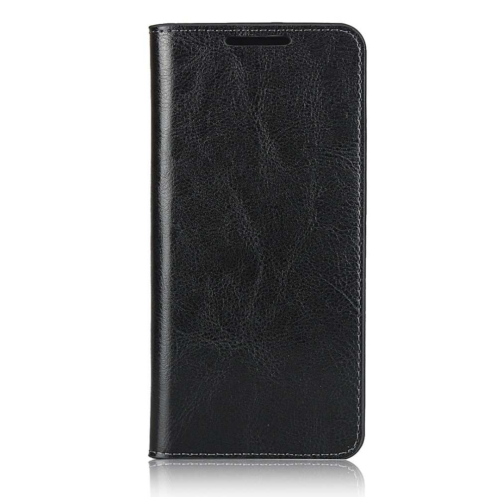 Funda cartera de cuero genuino Samsung Galaxy S20 Negro