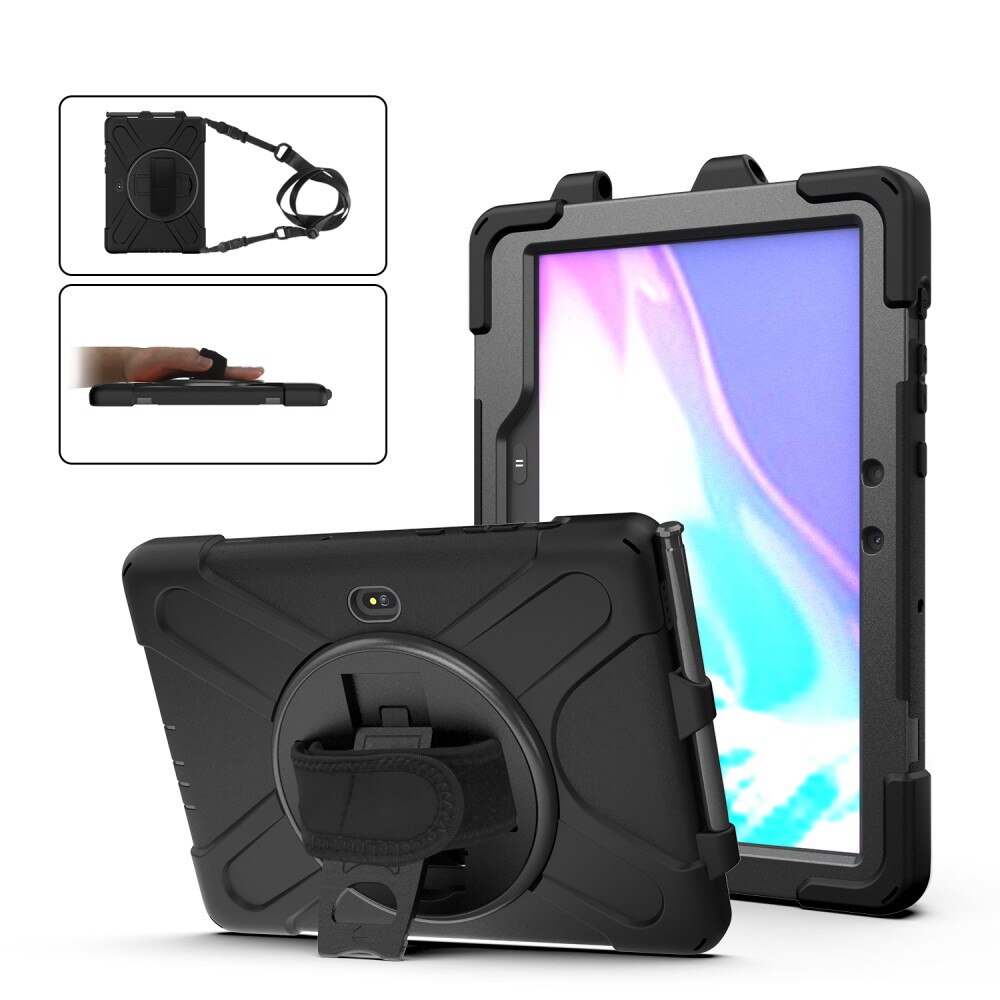 Funda híbrida a prueba de golpes Correa el hombro Samsung Galaxy Tab Active4 Pro negro