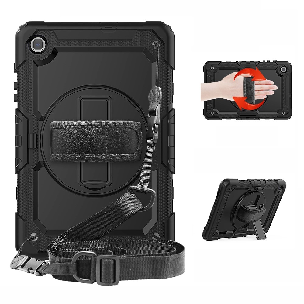 Full Protection Funda híbrida a prueba de golpes Correa el hombro Galaxy Tab S6 Lite 10.4 negro