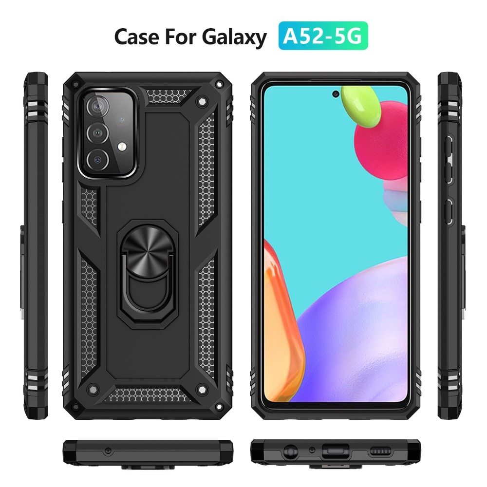 Funda híbrida Tech Ring Samsung Galaxy A52/A52s negro