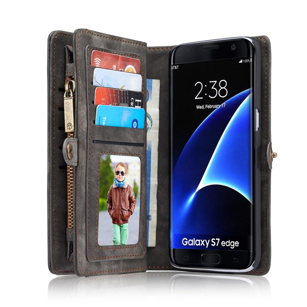 Cartera Multi-Slot Samsung Galaxy S7 Edge Gris